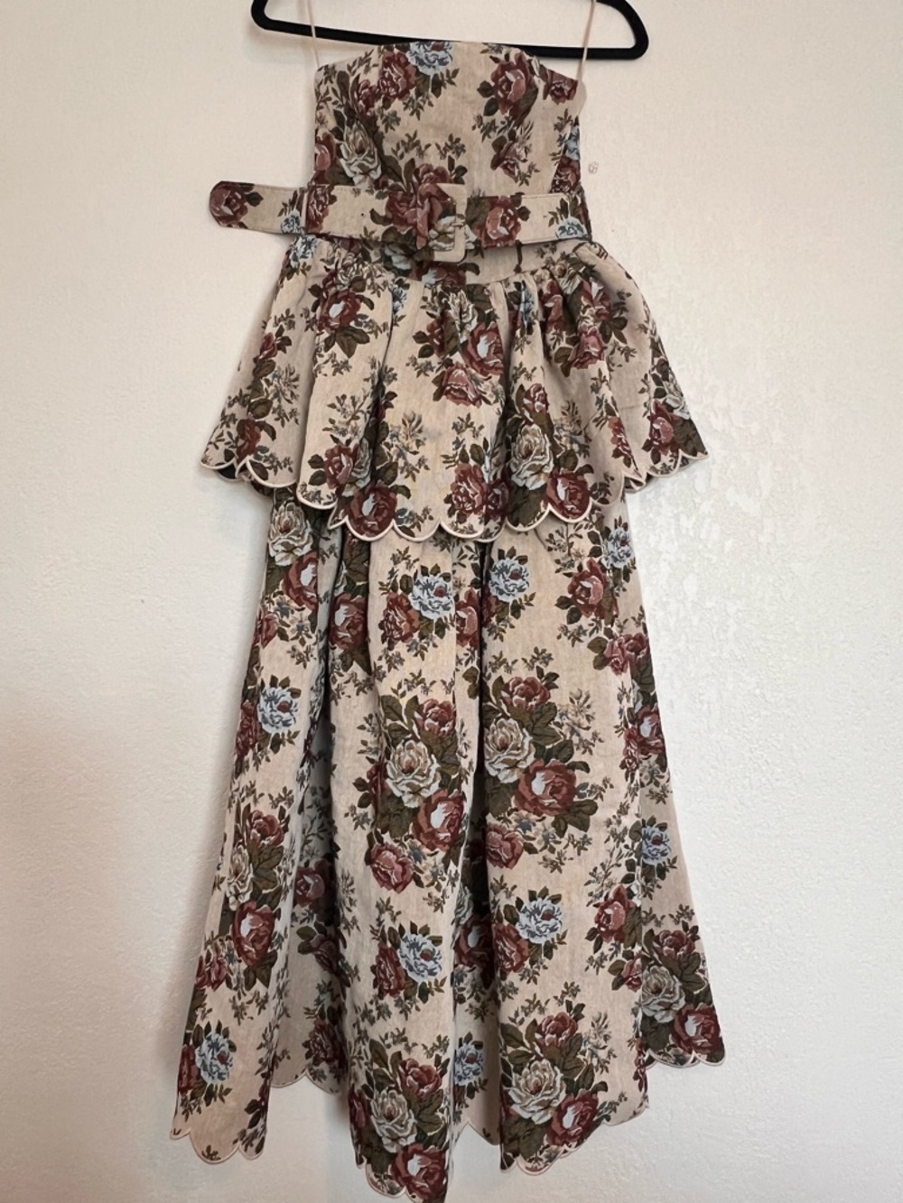 Mable Floral Tapestry Strapless Dress - Picture 2 of 7